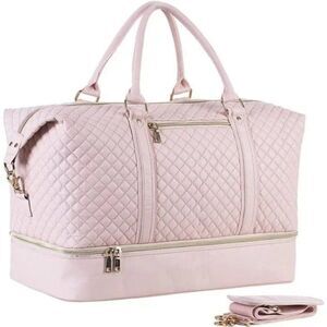 New Large Overnight Travel Duffle Tote Bags, Pink